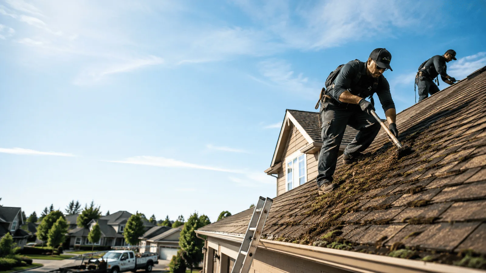 Roof Moss Removal in Fenton, MI near me